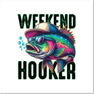 Weekend Hooker Colorful Fishing Posters and Art